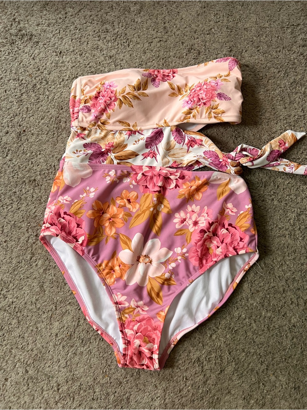 Floral One-Piece Swim Suit